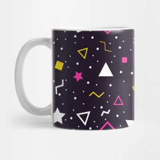 Abstract shape with black background design Mug